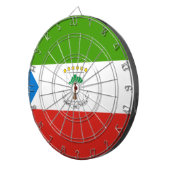 Vlag van Equatoriaal-Guinea (Afrika) Dartbord (Voorkant Rechts)