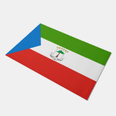 Vlag van Equatoriaal-Guinea (Afrika) Deurmat (Schuin)