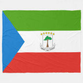 Vlag van Equatoriaal-Guinea (Afrika) Fleece Deken (Voorkant (Horizontaal))