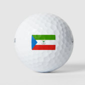 Vlag van Equatoriaal-Guinea (Afrika) Golfballen (Voorkant)
