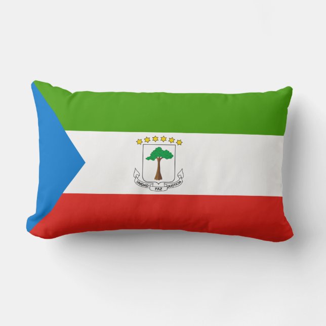 Vlag van Equatoriaal-Guinea (Afrika) Kussen (Voorkant)