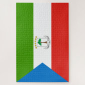 Vlag van Equatoriaal-Guinea (Afrika) Legpuzzel (Verticaal)