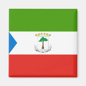 Vlag van Equatoriaal-Guinea (Afrika) Magneet (Voorkant)