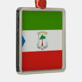 Vlag van Equatoriaal-Guinea (Afrika) Metalen Ornament (Rechts)
