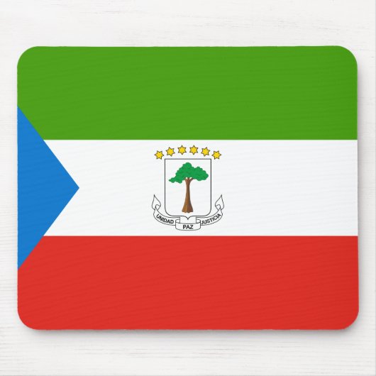 Vlag van Equatoriaal-Guinea (Afrika) Muismat (Voorkant)