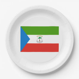 Vlag van Equatoriaal-Guinea (Afrika) Papieren Bordje