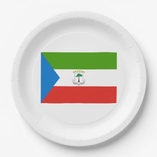 Vlag van Equatoriaal-Guinea (Afrika) Papieren Bordje (Voorkant)
