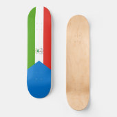 Vlag van Equatoriaal-Guinea (Afrika) Persoonlijk Skateboard (Voorkant)