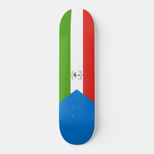 Vlag van Equatoriaal-Guinea (Afrika) Persoonlijk Skateboard (Voorkant)