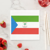 Vlag van Equatoriaal-Guinea (Afrika) Servet (Insitu)