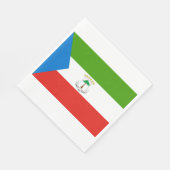 Vlag van Equatoriaal-Guinea (Afrika) Servet (Hoek)