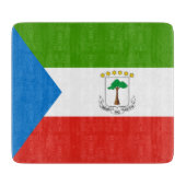 Vlag van Equatoriaal-Guinea (Afrika) Snijplank (Voorkant)