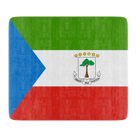 Vlag van Equatoriaal-Guinea (Afrika) Snijplank (Voorkant)