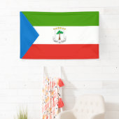 Vlag van Equatoriaal-Guinea (Afrika) Spandoek (Insitu)