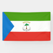 Vlag van Equatoriaal-Guinea (Afrika) Spandoek (Horizontaal)