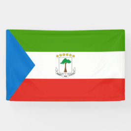 Vlag van Equatoriaal-Guinea (Afrika) Spandoek