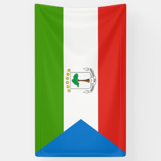 Vlag van Equatoriaal-Guinea (Afrika) Spandoek (Verticaal)