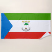 Vlag van Equatoriaal-Guinea (Afrika) Strandlaken (Voorkant)
