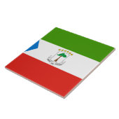Vlag van Equatoriaal-Guinea (Afrika) Tegeltje (Zijkant)