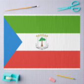 Vlag van Equatoriaal-Guinea (Afrika) Tissuepapier (Craft)