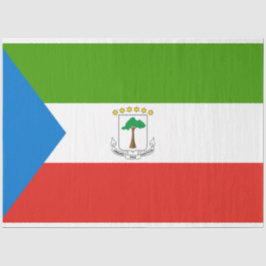 Vlag van Equatoriaal-Guinea (Afrika) Tissuepapier