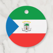 vlag van Equatoriaal-Guinea Bedankjes Labels (Voorkant)