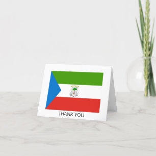 Vlag van Equatoriaal-Guinea Bedankkaart
