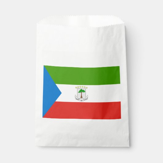 Vlag van Equatoriaal-Guinea Bedankzakje (Voorkant)