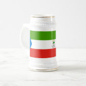Vlag van Equatoriaal-Guinea Bierpul (Voorkant links)