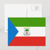 Vlag van Equatoriaal-Guinea Briefkaart (Voorkant / Achterkant)
