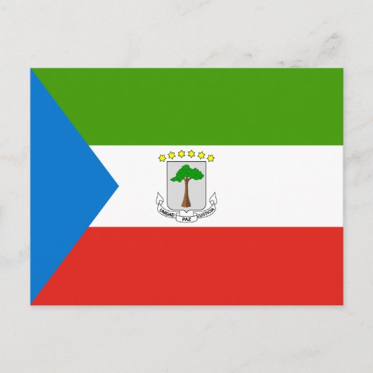 Vlag van Equatoriaal-Guinea Briefkaart (Voorkant)