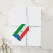 vlag van Equatoriaal-Guinea Cadeaulabel (Met Touw)