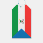 vlag van Equatoriaal-Guinea Cadeaulabel (Achterkant)