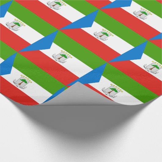 Vlag van Equatoriaal-Guinea Cadeaupapier (Hoek)