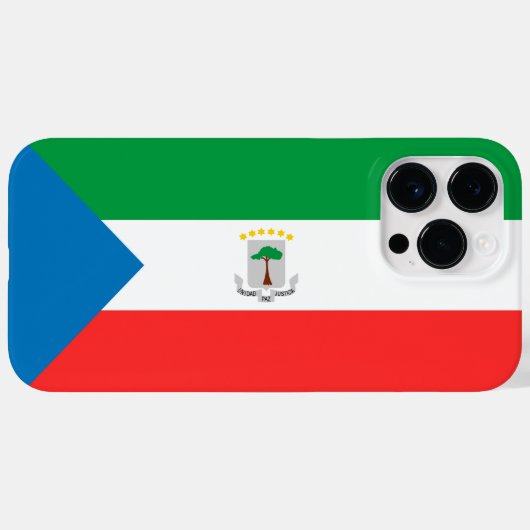 vlag van Equatoriaal-Guinea Case-Mate iPhone Case (Achterkant (horizontaal))