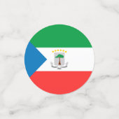 vlag van Equatoriaal-Guinea Confetti (Kleine voorkant)