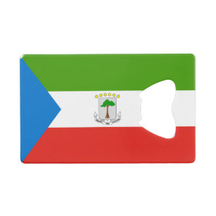 Vlag van Equatoriaal-Guinea Creditkaart Flessenopener