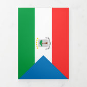 vlag van Equatoriaal-Guinea Drieluik Kaart (Cover)