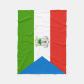 Vlag van Equatoriaal-Guinea Fleece Deken (Voorkant)