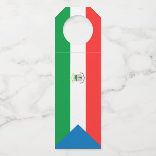 vlag van Equatoriaal-Guinea Flessenhanger (Voorkant)