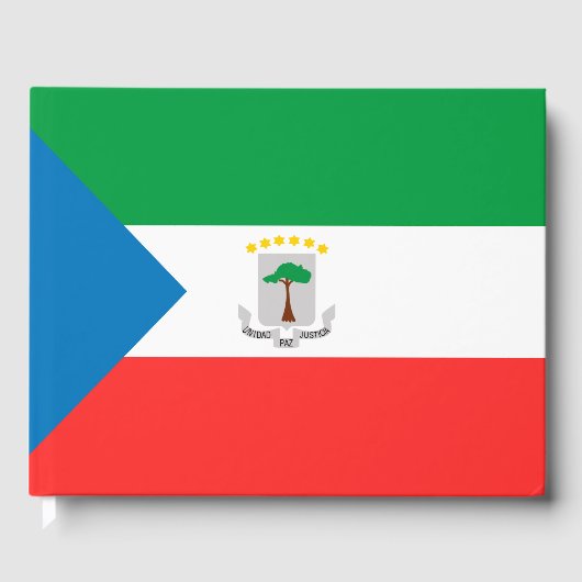 vlag van Equatoriaal-Guinea Gastenboek (Voorkant)