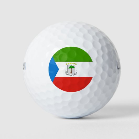 Vlag van Equatoriaal-Guinea Golfballen (Voorkant)