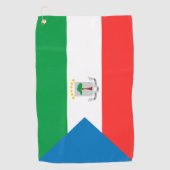 vlag van Equatoriaal-Guinea Golfhanddoek (Voorkant)