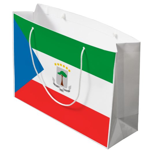 Vlag van Equatoriaal-Guinea Groot Cadeauzakje (Achterkant Gekanteld)