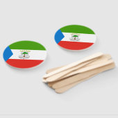 Vlag van Equatoriaal-Guinea Handwaaier (Niet-gemonteerd)
