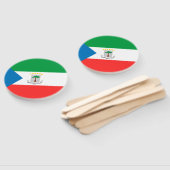 vlag van Equatoriaal-Guinea Handwaaier (Niet-gemonteerd)