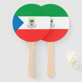 vlag van Equatoriaal-Guinea Handwaaier