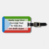 Vlag van Equatoriaal-Guinea - ID persoonlijk Bagagelabel (Voorkant horizontaal)