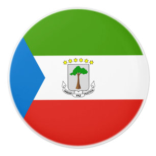 Vlag van Equatoriaal-Guinea Keramische Knop