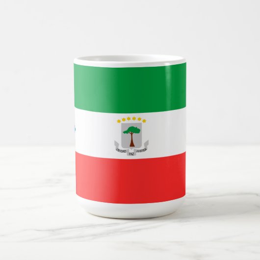 vlag van Equatoriaal-Guinea Koffiemok (Center)